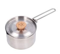 Tomantery Cafetière Portable D'extérieur au Design Ergonomique pour Pique-nique et Randonnée, Pot de Camping en Acier Inoxydable de 1000ml pour le Camping