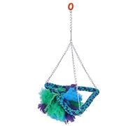 Tomantery Cage à Oiseaux en Corde de Coton, Jouet Balançoire Suspendu, Réduit Le Stress et Prévient la Dépression chez Les Oiseaux et Les Perroquets