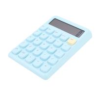 Tomantery Calculatrice Solaire Intelligente, Conception Robuste pour Le Bureau de L'école, Calculatrice à Affichage à 12 Chiffres pour Les Calculs en Déplacement, Portable (Bleu)