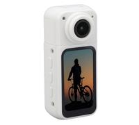 Tomantery Caméra d'action Compacte au Pouce 1080P avec écran HD pour Les Amateurs de Sports de Plein Air ABS Blanc 1pc (sans Carte mémoire)