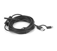 Tomantery Caméra D'inspection Endoscopique USB 6LED, Objectif 5.5mm, Câble de 5M, Boroscope étanche IP67 pour /, Caméra HD 2.0MP