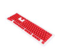 Tomantery Capuchons de Touches Personnalisés en PBT, Transmission de la Lumière, Conception Ergonomique pour Clavier Mécanique 106 Touches pour Joueurs (Rouge)