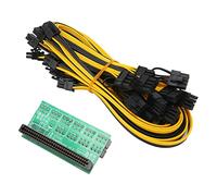 Tomantery Carte D'adaptateur d'alimentation Minière Efficace, 10 Pièces, Ligne 8p avec Résistance à la Lumière pour Plate-Forme Minière GPU, Carte de Dérivation, Module d'alimentation Ethereum