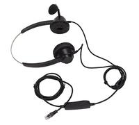 Tomantery Casque de Bureau Binaural RJ9 avec Microphone HD pour Une Conversation Claire dans Un Environnement Bruyant, Volume Réglable pour Le Bureau à Domicile, Noir