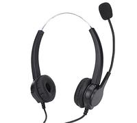 Tomantery Casque Téléphonique Professionnel, Communication Claire, Casque de Centre D'appels pour Téléphones Fixes/de Bureau, Haute Définition pour Le Service Client, Léger, Couleur ABS Noir