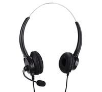 Tomantery Casque Téléphonique RJ9 Antibruit Casque de Téléphone Binaural pour Le Service Client de Bureau de Center D'appels