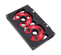 Tomantery Cassette Vierge à Impact Visuel époustouflant Double Face pour L'enregistrement de Musique, Idéale pour Les Musiciens Alliage D'aluminium ABS pour Les Fans de Rock Hip Hop Indépendant