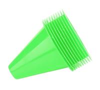 Tomantery Cone d'entraînement de Football, Mar Marqueur de Terrain de l'agilité Sportive du Cône PE avec Une Couleur Vive pour l'entraînement au Football (Vert)