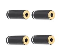 Tomantery Connecteur Adaptateur Jack Femelle 3,5 Mm, 4 Prises de Réparation Durables pour Câble DIY, Idéal pour Casque, Usage Domestique/karaoké, Métal comme indiqué sur l'image. Taille : Prise