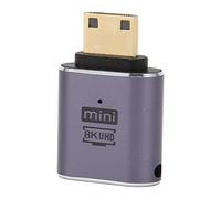 Tomantery Connecteur D'interface Multimédia HD, Adaptateur de Transfert Haute Vitesse pour 8K 60Hz 4K 120Hz avec Lumière LED pour Le Bureau, Alliage D'aluminium