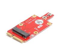 Tomantery Convertisseur Adaptateur M.2 vers Mini PCI-E avec Double Emplacement pour Carte NANO SIM pour Accessoire D'ordinateur de Bureau/ordinateur Portable, Kit de Tournevis à Vis M2