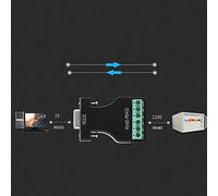 Tomantery Convertisseur RS-232 vers RS-485/422 Compact Haute Vitesse pour Machines de Présence, Systèmes de Charge de Carte IC, 1 X Adaptateur