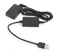 Tomantery Coupleur CC de Câble de Lecteur USB, Batterie Factice LP-E12 | Batterie factice LP-E12 avec câble USB, pour M M2 M10 M50 M100 M200, alimentation de banque d\'alimentation
