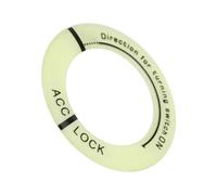 Tomantery Couvercle D'anneau de Commutateur D'allumage de Moto de Voiture de Haute qualité, Garniture de clé Lumineuse pour une Apparence Unique, Ruban Auto-adhésif Facile à Installer, Pièce de