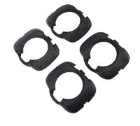 Tomantery Couvercle de Taquet de Pédale de Vélo, Ensemble de Protection Contre l'usure en ABS Durable pour, Chaussures de Cyclisme Antidérapantes, Protecteur de Taquet pour Cyclistes 4 Pièces (Noir)