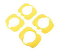 Tomantery Couvercle de Taquet de Pédale de Vélo, Ensemble de Protection Contre l'usure en ABS Durable pour, Chaussures de Cyclisme Antidérapantes, Protecteur de Taquet pour Cyclistes 4 Pièces (Jaune)
