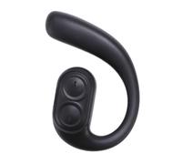 Tomantery Écouteur sans Fil, Portable, Stéréo, Oreille Droite, Casque Suspendu, Double Haut-Parleur pour Une Expérience Sonore Immersive pour Les Amateurs de Musique, PC, ABS (Noire)