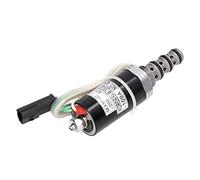 Tomantery Électrovanne Rotative de Commande de Pompe Hydraulique, Haute Performance pour Accessoires de Pelle, Acier Inoxydable 5x1,2x1,2 Pouces