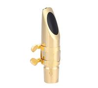 Tomantery Embouchure de Saxophone Alto en Mib avec Capuchon et | Embout de saxophone en laiton pour Saxophone Alto Eb, avec finition plaquée argent, sensation de jeu confortable, tonalité