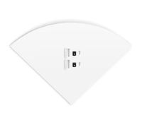 Tomantery Ensemble de 3 étagères de Rangement d'angle Flottantes Modernes, étagères Murales en PVC Blanc pour L'organisation du Bureau à Domicile