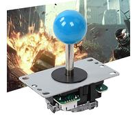 Tomantery Ensemble de Boutons et Joystick de Jeu D' DIY avec Son de Reproduction Classique pour Machine de Jeu PC, Joystick Unique Noir Haute sensibilité pour les Amateurs de Jeux de D' (Bleu)
