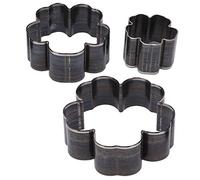 Tomantery Ensemble de Coupe-fleurs en Acier allié, Outil de Poinçonnage Solide pour L'artisanat, 3 Matrices de Découpe du Cuir en Forme de Fleur pour les Projets de Printemps