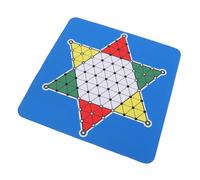 Tomantery Ensemble de Jeu de Dames Chinoises, Tapis en Caoutchouc de qualité Supérieure et Pièces de Dames 3 Couleurs pour la Maison et Les Voyages, Cadeau Parfait pour Les Amateurs D'échecs 9,4 "x