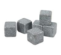 Tomantery Ensemble de Pierres à Whisky en Granit de 2 Cm, pour Whisky, Gin, Vodka, Facile à économiser, Cadeau pour Hommes, Cadeaux de Idéaux (6)