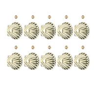 Tomantery Ensemble de Rivets à Coque Dorée, Fixation Sécurisée Durable pour Projet D'artisanat du Cuir, 10 Jeux de 33mm pour Ceintures, Sacs à Main et Chaussures