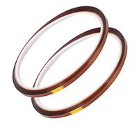 Tomantery Ensemble de Ruban Adhésif en Film Polyimide Haute Température pour Souder L'isolation électrique, Résistant à la Chaleur jusqu'à 662 ℉, Ruban Jaune Marron pour L'industrie électronique (3mm)