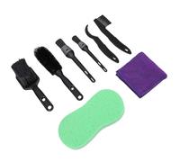 Tomantery Ensemble D'outils de Nettoyage de Vélo, Brosses à Engrenages à Chaîne Efficaces, Portables et Légers pour les Vélos de Route, de Montagne, de Banlieue, Fibre de Polyester PE PP