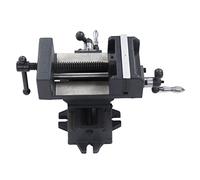 Tomantery Étau de Presse pour Perceuse à Glissière Croisée de 4 Pouces, | Étau croisé de fraisage avec ouverture de mâchoire de 100 mm, pour perceuse, usage industriel