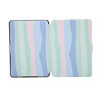 Tomantery Étui de Protection Paperwhite Léger et Fin en Cuir PU pour Liseuse, Induction de Champ Magnétique pour étui pour Lire à Tout Moment et en Tout Lieu (Arc-en-Ciel Figure 8)