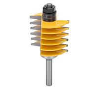 Tomantery Fraise à Bois à Tige de 8mm, Mèche de Routeur à Joint de Doigt | Mèche de routeur en acier au tungstène, conception anti-jeu, pour assemblage de bois, fournitures industrielles, hauteur de