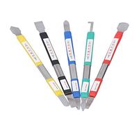 Tomantery Grattoir en Acier Inoxydable pour une Réparation Facile, Outil Multifonction 5 en 1 pour Diverses Tâches de Maintenance, Outil de Levier en Métal pour la Réparation de Téléphones