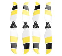 Tomantery Hélice Colorée à Faible Bruit pour Air 2S, Hélices de Tir en Vol Durables, 2 Paires pour Les Amateurs de Drones (Jaune Noir)