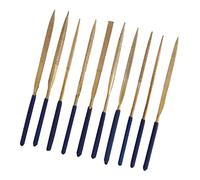 Tomantery Jeu de Limes à Aiguilles Diamantées, 10 Pièces de Limes de | Kit de limes métalliques abrasives, avec poignée antidérapante, pour le polissage des bijoux et la finition des métaux