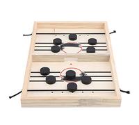 Tomantery Jeu de Palet à Fronde Rapide en Bois, Plateau de de Bureau 2 en | Échiquier pare-chocs, avec cadre en bois massif, pour jeu interactif parent-enfant, fournitures d\'éducation précoce, jouet