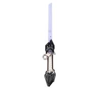 Tomantery Jouet D'épée Lumineuse Multicolore à LED avec Effets Sonores pour Jeu de Rôle Interactif, épée Lumineuse Dorée Noire en ABS, Adaptée aux Représentations sur Scène ou aux Collections