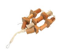 Tomantery Jouet Sûr pour Mâcher Perroquets et Oiseaux, Troncs D'arbres, Bec et Griffes de Coquille de Noix de Coco, Jouets en Cage pour Perruches, Calopsittes, Perruches, Beaux Oiseaux, Stimulation
