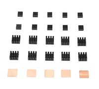 Tomantery Kit de Dissipateur Thermique en Aluminium Dissipation Thermique Efficace pour RPi 2B/3B/4B 25 Pièces Mini Dissipateurs Thermiques pour les Passionnés