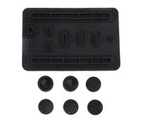Tomantery Kit de Prise Anti-Poussière pour Console de Jeu, Bouchons de Port en Silicone Souple, Capuchons de Poignée pour Manette de Jeu pour 2, Protègent les Ports de la Poussière et des Débris