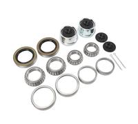 Tomantery Kit de Roulements de Moyeu de Roue D'essieu de Remorque Performance Durable pour Essieux de Remorque de 1 à 1/16 Po à à 3/8 Po, Broche 84 de 3 500 Lb, Alliage D'acier, Camping-car Caravane