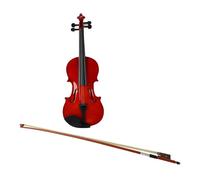 Tomantery Kit de Violon en Bois avec Pont de Caisse d'arc, Taille 1/2 51 | Kit de violon pour débutant, violon en bois sculpté à la main, étui pour violon portable, colophane incluse, pour la pratique