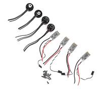 Tomantery Kit Moteur sans Balais ESC Haute Performance pour Drone de Course FPV Littlebee 30A ESC 4 Moteur 4 Sac à Vis (Moteur sans balais + ensemble ESC)