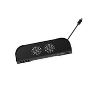 Tomantery La Base du Ventilateur de Refroidissement Refroidit Efficacement La Console 2 Double Ventilateur 3 Vitesses 8 Couleurs RVB Convient aux Joueurs et aux Amateurs de Jeux ABS Noir