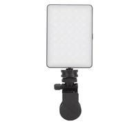 Tomantery Lampe de Remplissage Portable Rechargeable à Clipser pour Téléphone Portable avec RVB Polychrome pour Lumière de Vidéoconférence pour Prise de Vue Vlog, Selfies, Matériau ABS