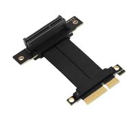 Tomantery Le Câble d'extension de la Carte Graphique, à Grande Vitesse, Empêche Le Bouchon d'interférence électromagnétique et Reproduisez Le Câble de Monte PCIe 4.0 X4 90 Degrés pour SSD (10)
