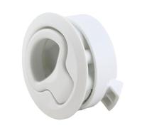 Tomantery Loquet à Claquement Durable pour Bateau Marin RV avec Finition de Polissage Miroir, Verrou de Trappe Fiable pour Camping-car de 1.8 Pouces (Blanche)