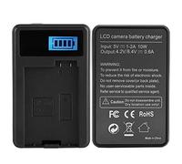 Tomantery LP-E8 Chargeur de Batterie D'appareil Photo écran LCD Compact pour 550D 600D 650D 700D Plastique Noir 3.1x2x0.8in pour Les Amateurs de Photo